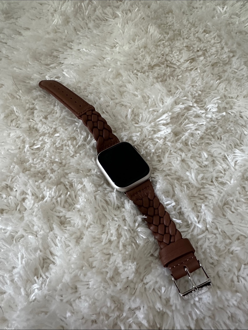Quince Brown Braided Leather Watch Band